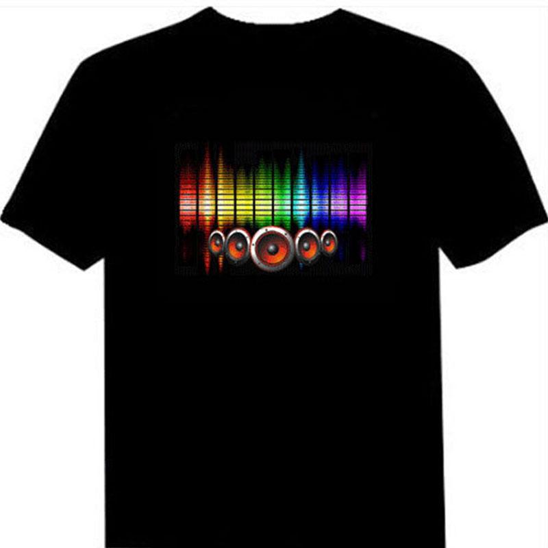 Led Men's Glowing TShirt - lightbulbbusinessconsulting
