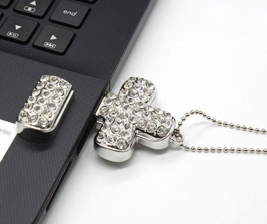 Jewelry Metal Cross USB flash - lightbulbbusinessconsulting