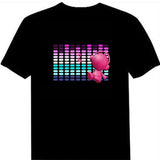 Led Men's Glowing TShirt - lightbulbbusinessconsulting