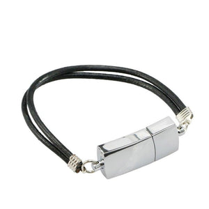 Leather Bracelet Metal USB Flash Drive - lightbulbbusinessconsulting