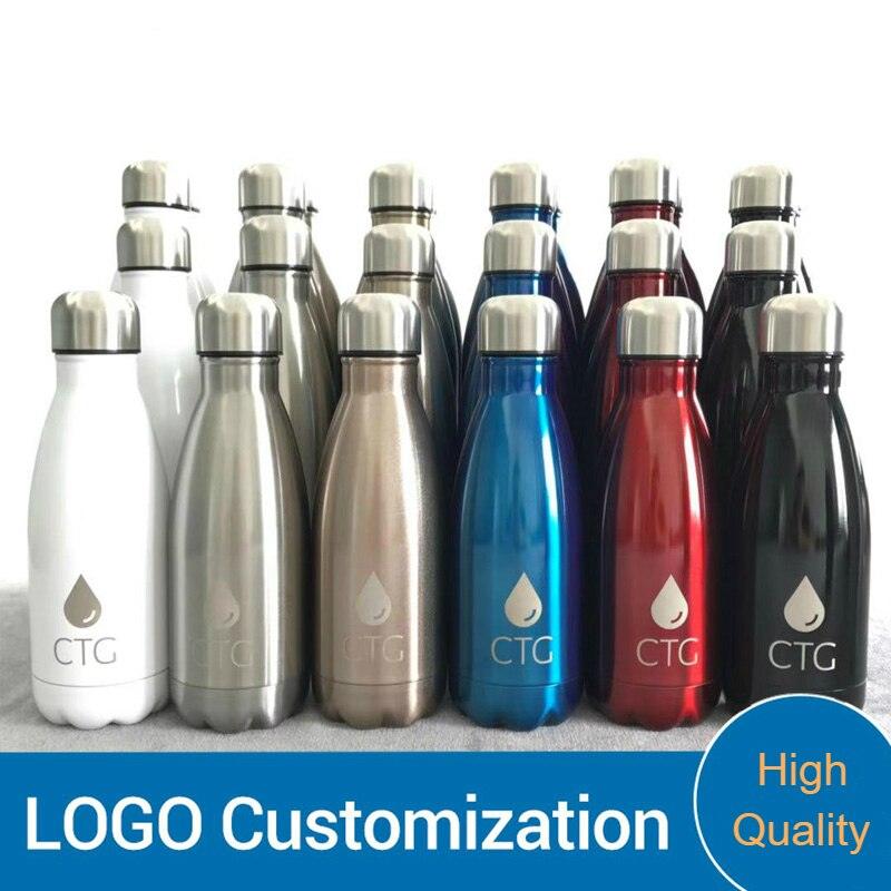Custom Logo Vacuum Flask - LIGHTBULB GIFTS