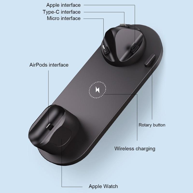 Wireless Charger Dock Station - LIGHTBULB GIFTS