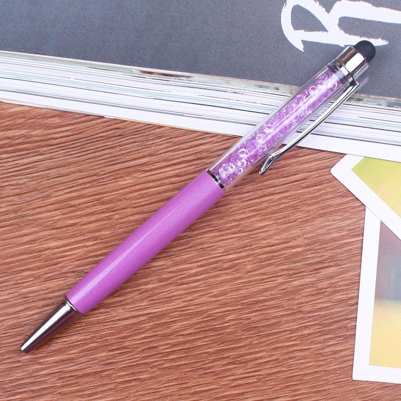 a pink toothbrush is sitting on a table 