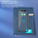 Leather Wireless Led Logo Notebook - LIGHTBULB GIFTS