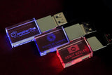 Custom Logo Crystal USB Flash Pen Drive - lightbulbbusinessconsulting