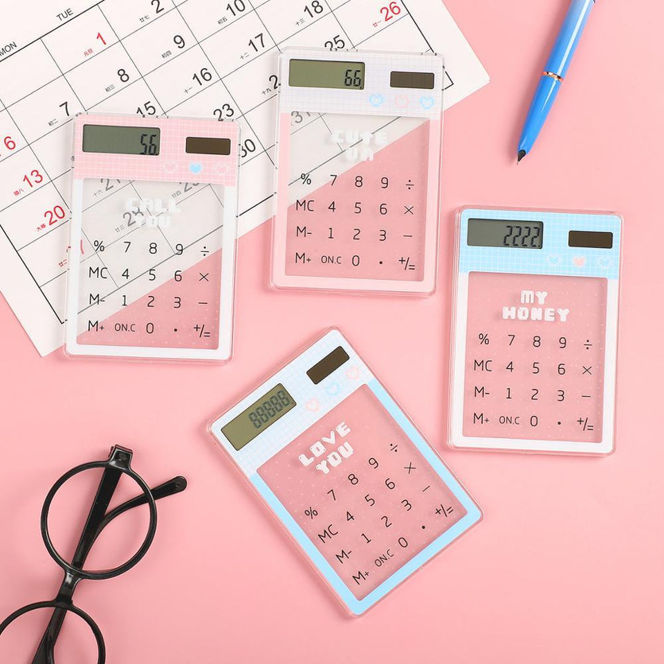 Novelty Transparent  Calculator - lightbulbbusinessconsulting