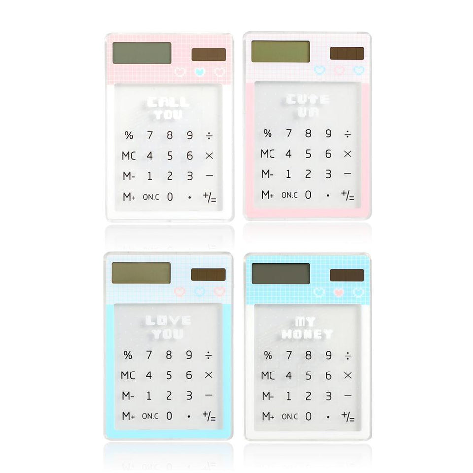 Novelty Transparent  Calculator - lightbulbbusinessconsulting