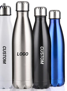 Custom Logo Vacuum Flask - LIGHTBULB GIFTS
