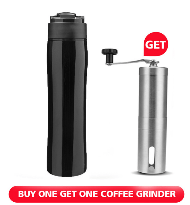 French Press Stainless Steel Travel Mug - lightbulbbusinessconsulting