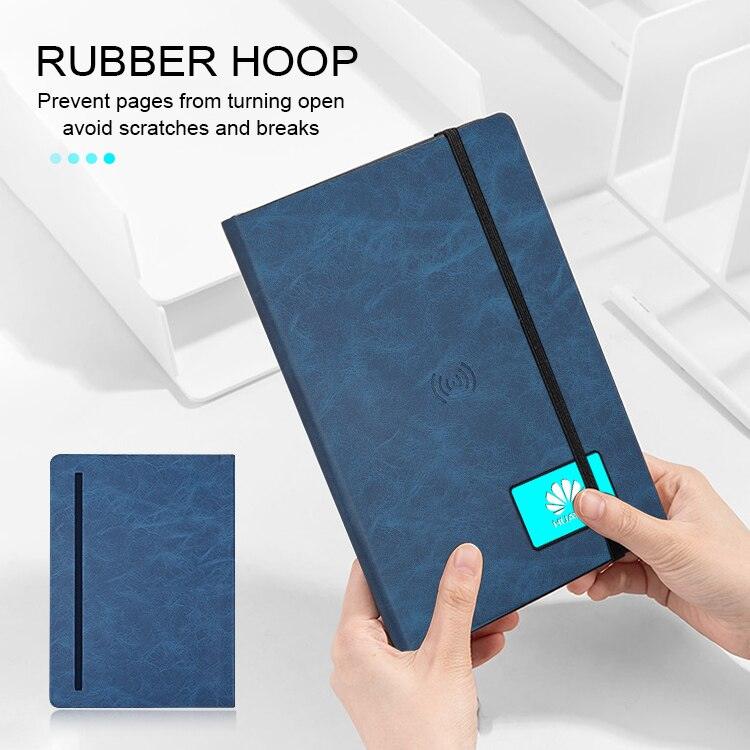 Leather Wireless Led Logo Notebook - LIGHTBULB GIFTS