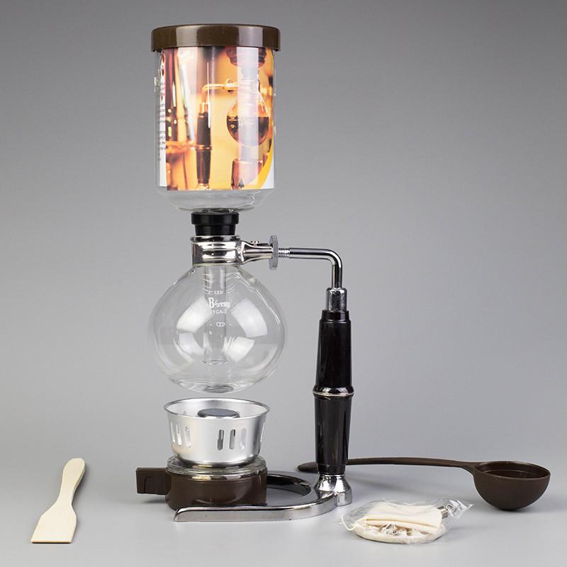 Dark Handle Syphon Coffee Maker - lightbulbbusinessconsulting