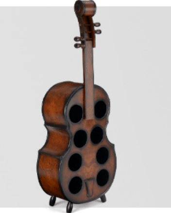 Fiddle Guitar Wine Cabinet - LIGHTBULB GIFTS