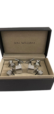 Cufflinks and stud set