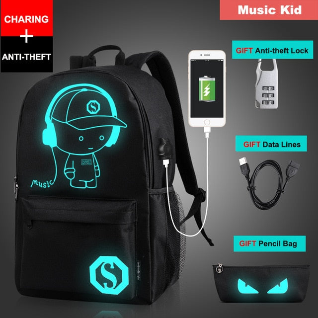 Novelty Kids Luminous Backpack - lightbulbbusinessconsulting