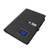 illuminated Logo Power Bank Notebook Journal - lightbulbbusinessconsulting