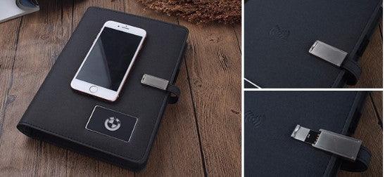 illuminated Logo Power Bank Notebook Journal - lightbulbbusinessconsulting