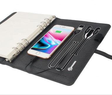 illuminated Logo Power Bank Notebook Journal - lightbulbbusinessconsulting