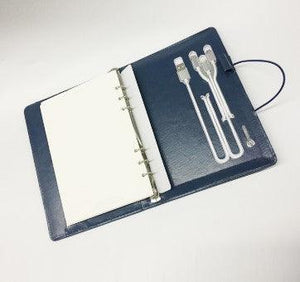 PU Notebook with Power Bank - lightbulbbusinessconsulting