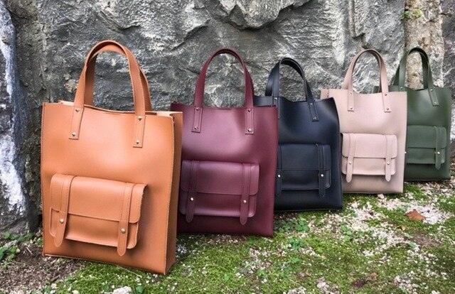 NEW Fashion- Lady Leather Work Handbag - LIGHTBULB GIFTS