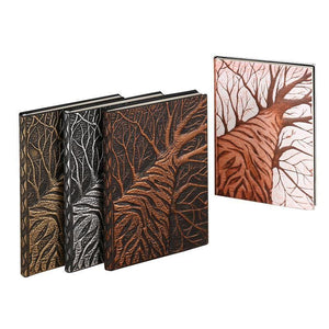 Embossed Retro Tree Notebook - lightbulbbusinessconsulting