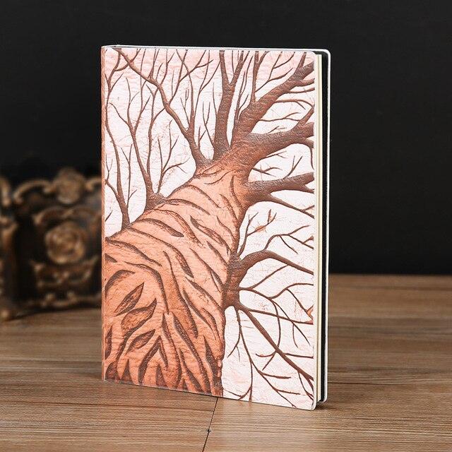 Embossed Retro Tree Notebook - lightbulbbusinessconsulting