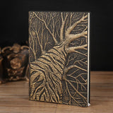 Embossed Retro Tree Notebook - lightbulbbusinessconsulting