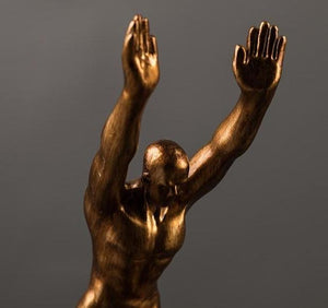 Strong Man Statue Wine Bottle Holder - lightbulbbusinessconsulting