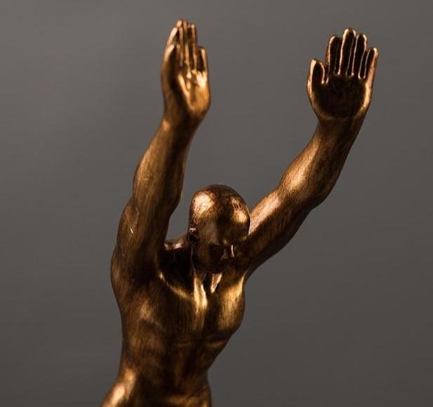 Strong Man Statue Wine Bottle Holder - lightbulbbusinessconsulting