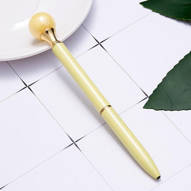 Novelty Ladies Pearl Metal Pen - lightbulbbusinessconsulting
