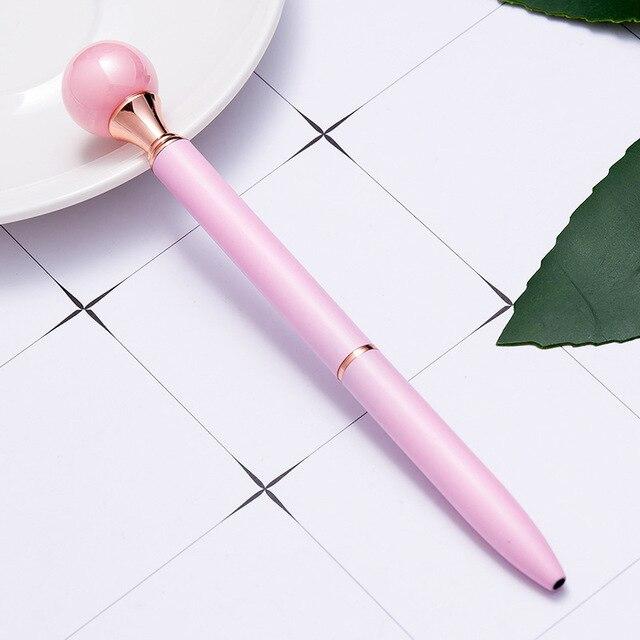 Novelty Ladies Pearl Metal Pen - lightbulbbusinessconsulting