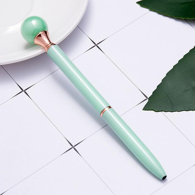 Novelty Ladies Pearl Metal Pen - lightbulbbusinessconsulting