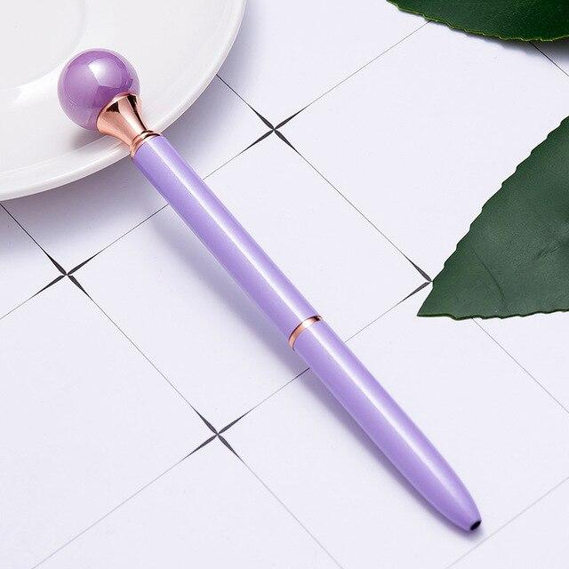 Novelty Ladies Pearl Metal Pen - lightbulbbusinessconsulting
