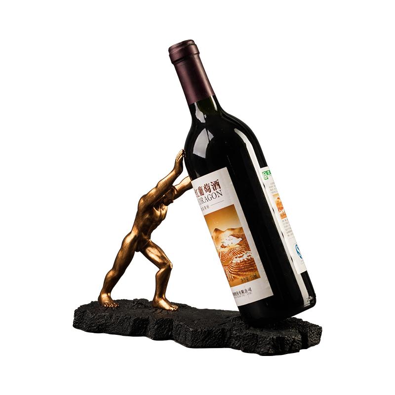 Strong Man Statue Wine Bottle Holder - lightbulbbusinessconsulting