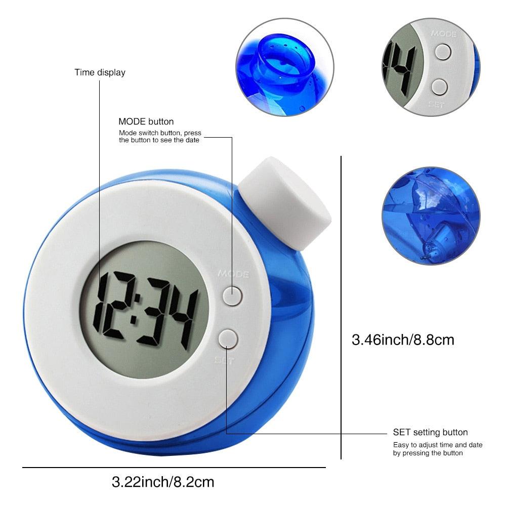 Creative Water Powered Clock - LIGHTBULB GIFTS