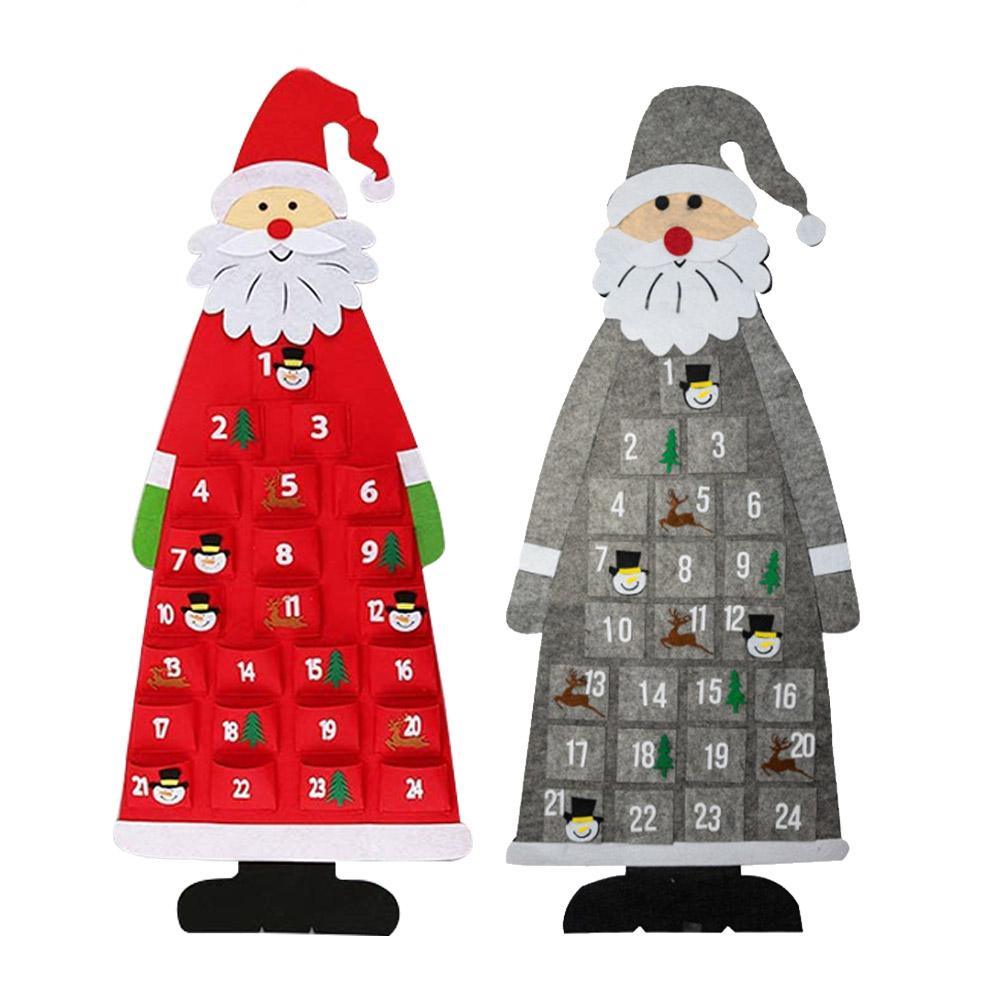 Felt Christmas Advent Calendar with Pockets - LIGHTBULB GIFTS