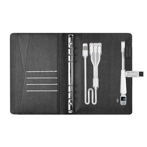 Illuminated Wireless Power-bank Notebook - LIGHTBULB GIFTS