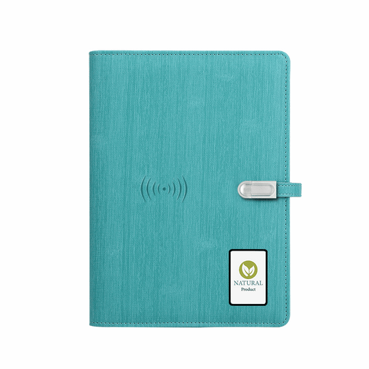 Illuminated Wireless Power-bank Notebook - LIGHTBULB GIFTS