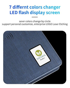 Illuminated Wireless Power-bank Notebook - LIGHTBULB GIFTS