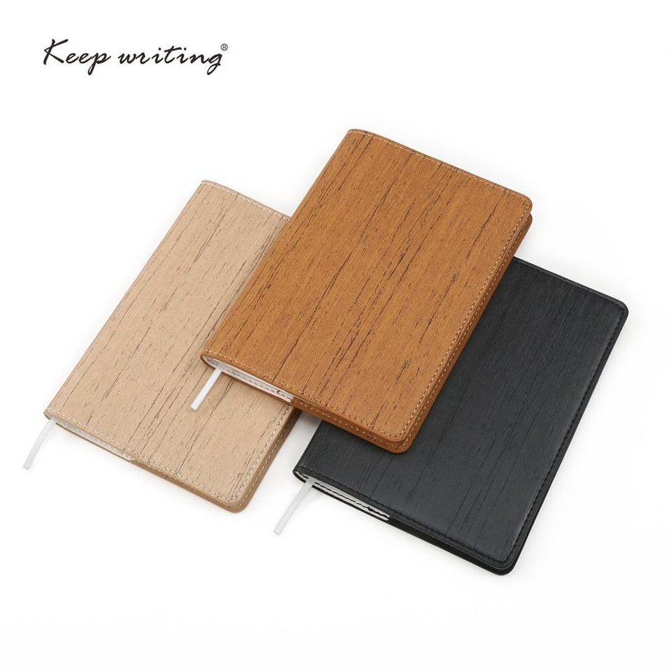 Wood Imitation Pocket Notebook - lightbulbbusinessconsulting