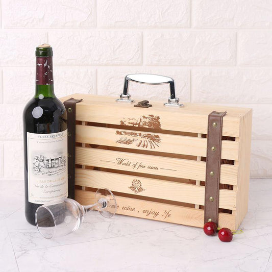 Vintage Wine Bottle Case - lightbulbbusinessconsulting