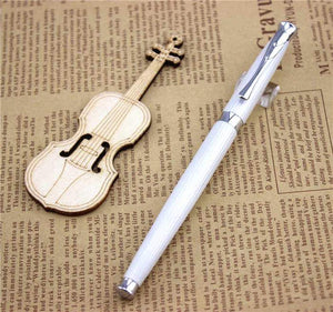 White MONTE MOUNT ballpoint Pen - lightbulbbusinessconsulting